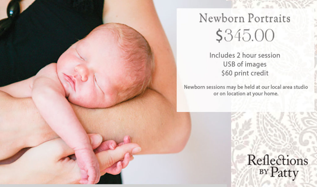 Newborn Photo Shoot with Reflections by Patty