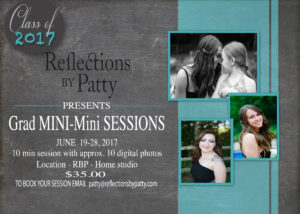 Super Mini Graduation Photo Sessions - Reflections by Patty